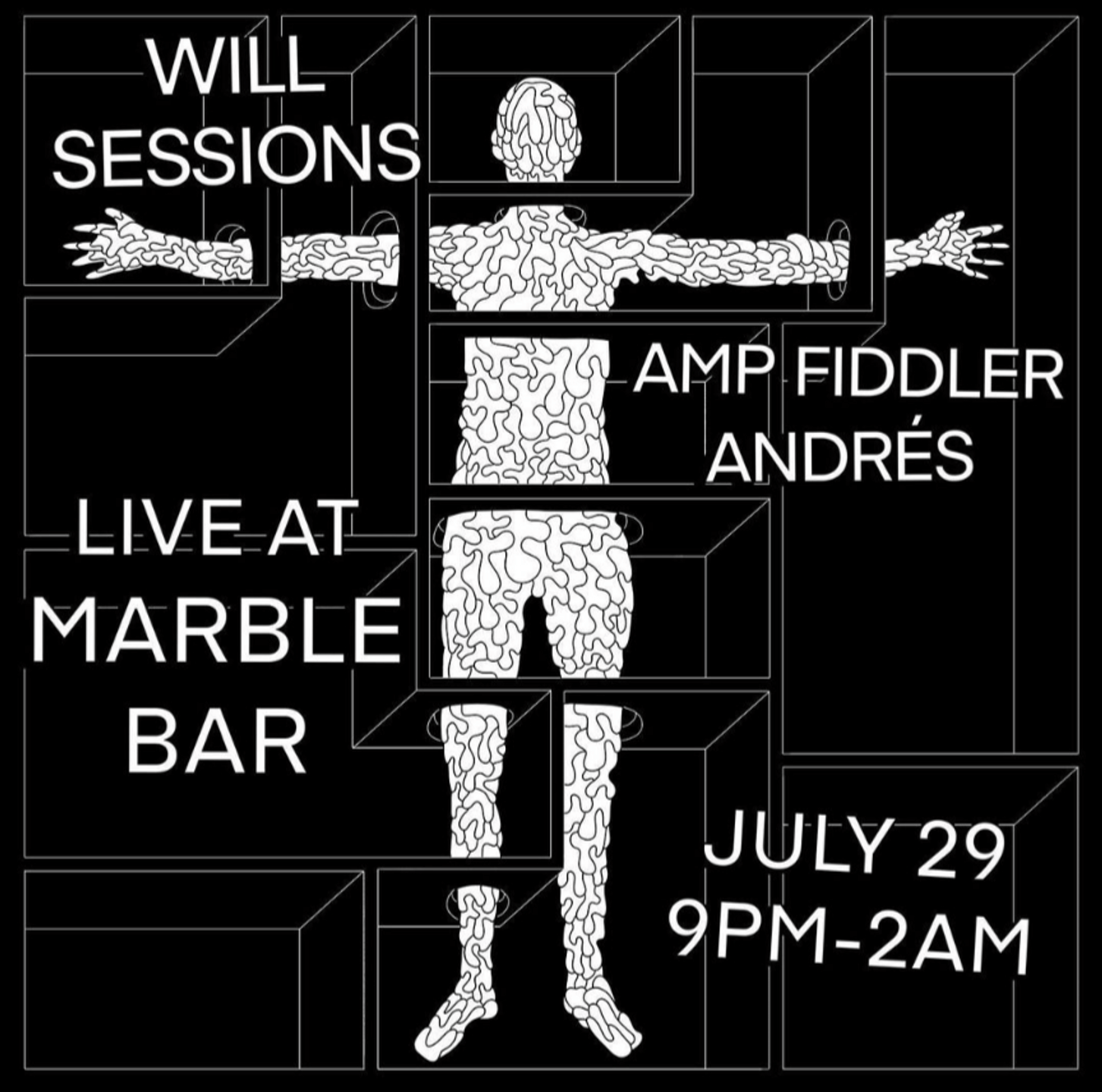 Marble Bar presents: Will Sessions wsg Amp Fiddler & Andrés - フライヤー表