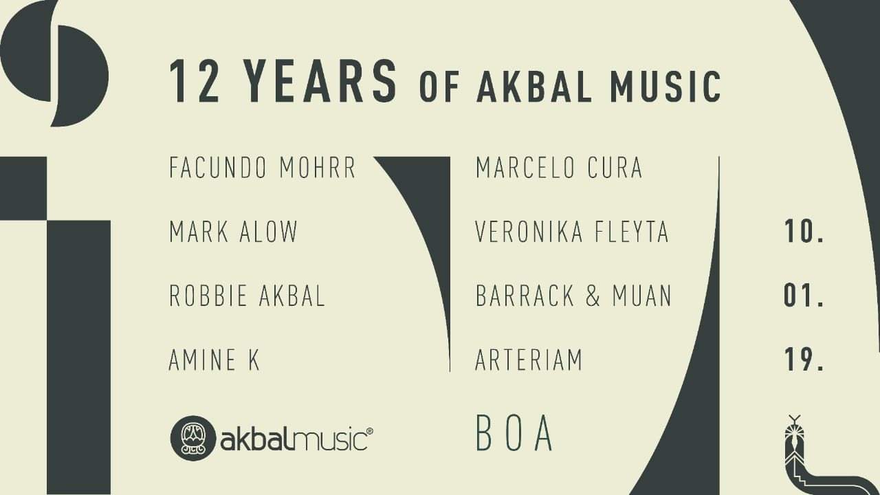 12 Years of Akbal Music - フライヤー表