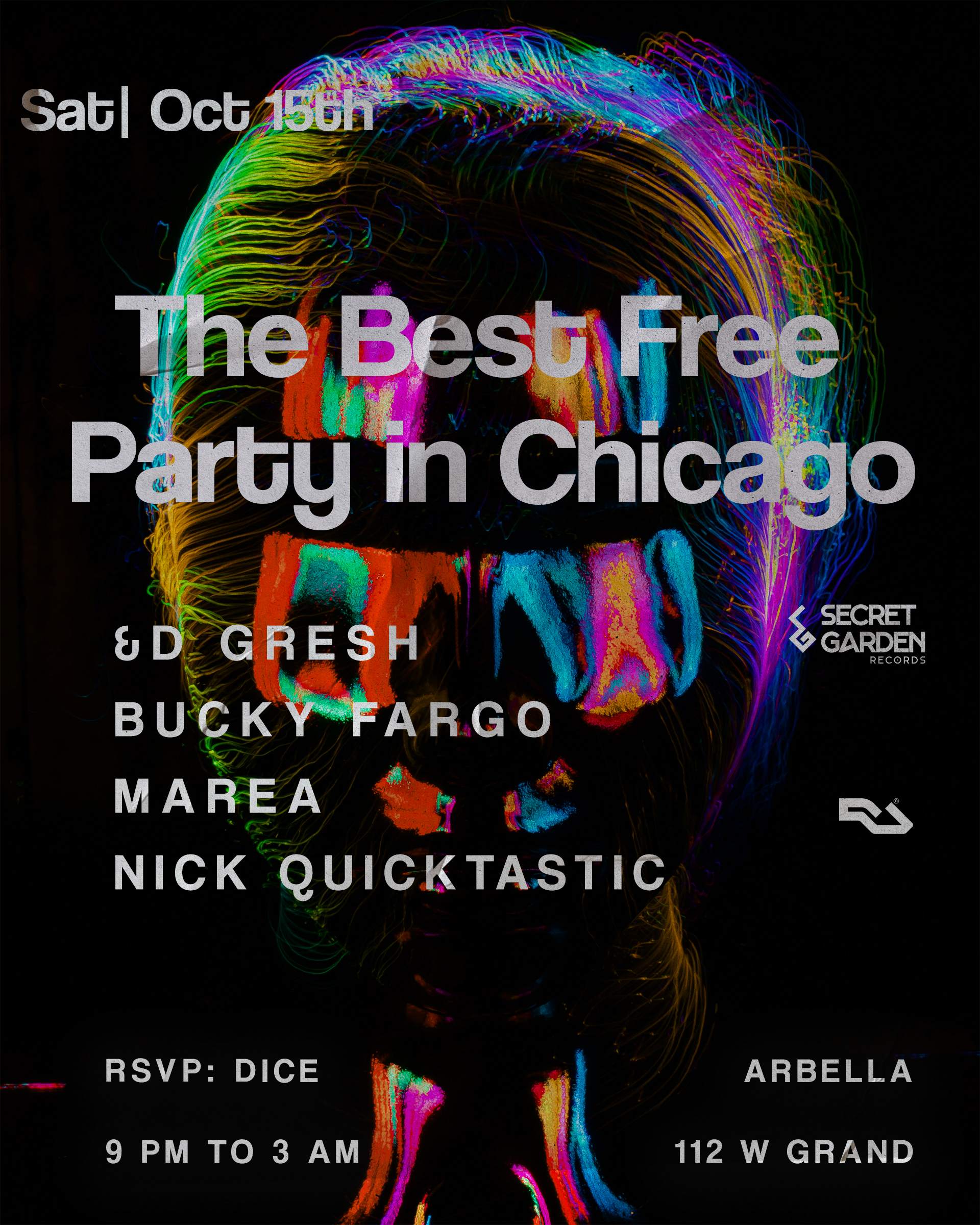 &D, Bucky Fargo, Marea, & Quicktastic present the Best Free Party in Chicago - Página frontal