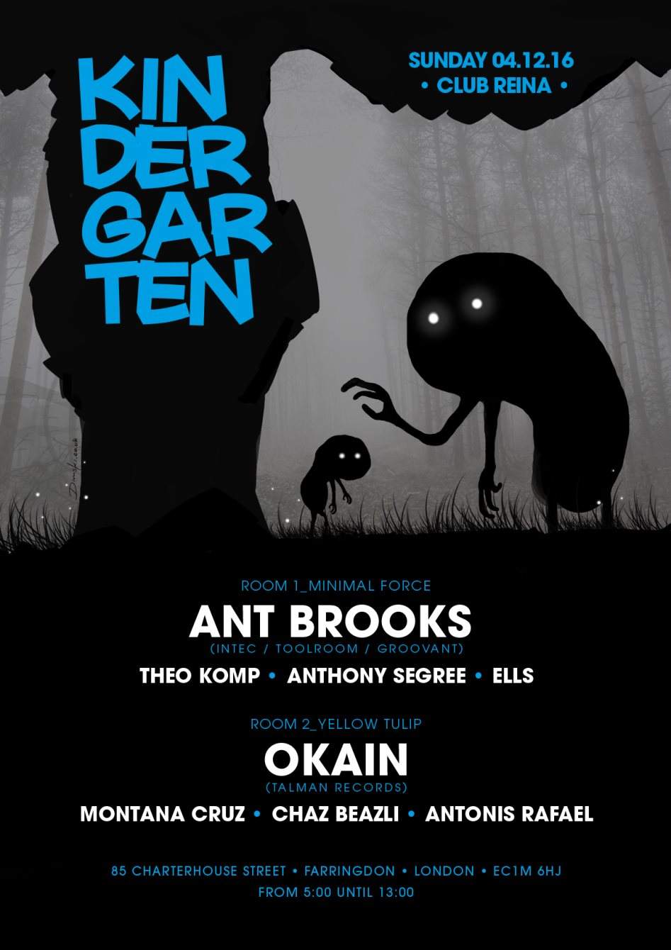 Kindergarten Afterparty with Okain and Ant Brooks - Página frontal