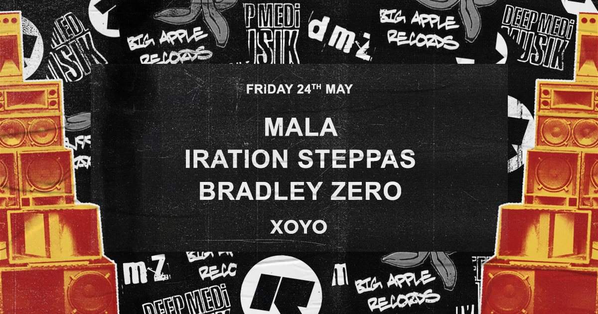 Mala + Iration Steppas + Bradley Zero + Cosmic Slop - Página frontal