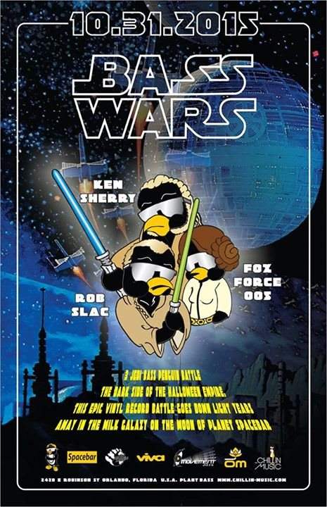 'Bass Wars' Vinyl Only Costume Party - Página frontal