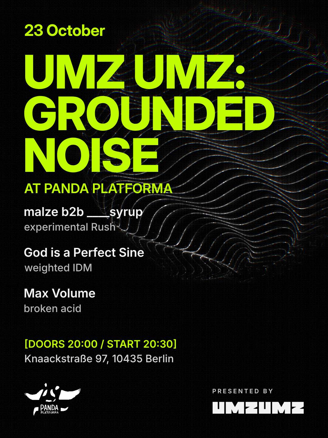 UMZ UMZ: GROUNDED NOISE feat God is a Perfect Sine bei Panda ...