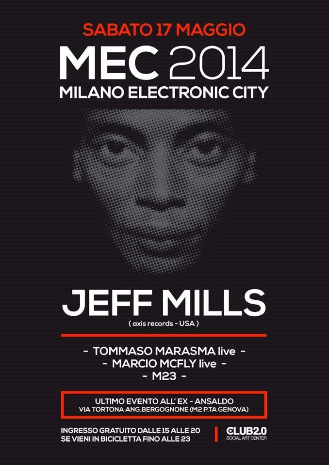 Milano Electronic City w. Jeff Mills - Página frontal