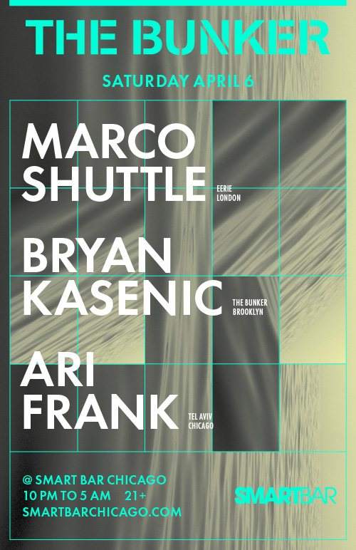 The Bunker with DJs Marco Shuttle - Bryan Kasenic - ARI Frank - Página frontal