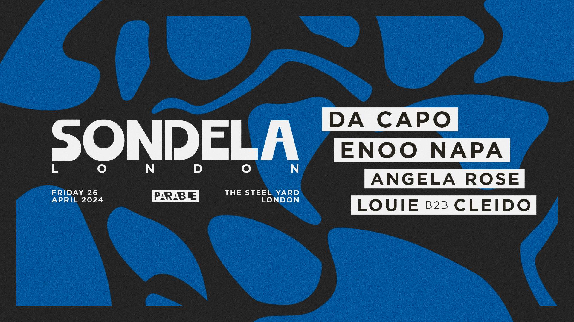 Sondela presents: Da Capo & Enoo Napa - Página frontal