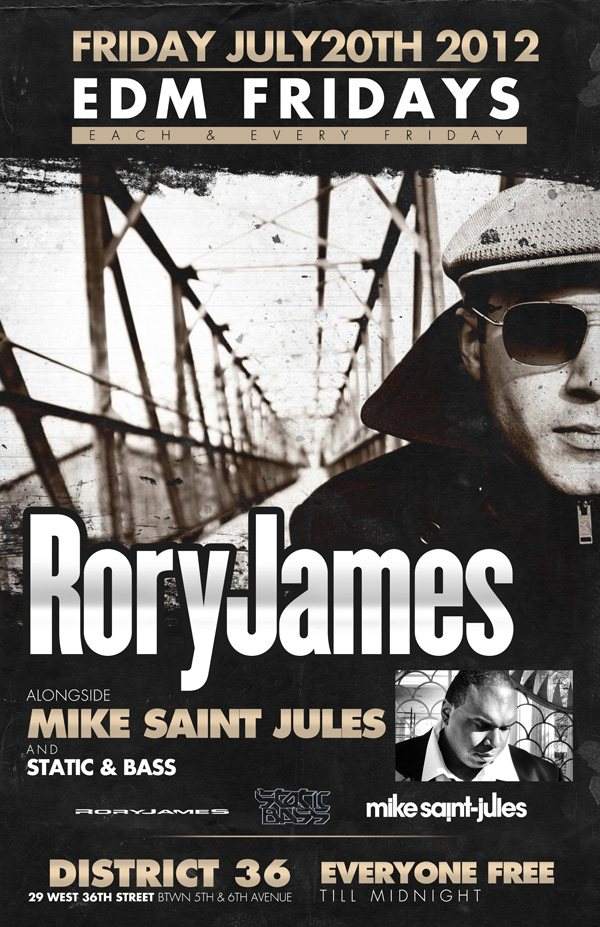 Roryjames with Mike Saint-Jules - フライヤー表