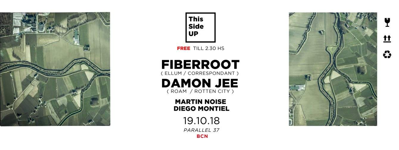 This Side UP Pres. FiberRoot - Damon Jee - Diego Montiel - Martin Noise - Página frontal