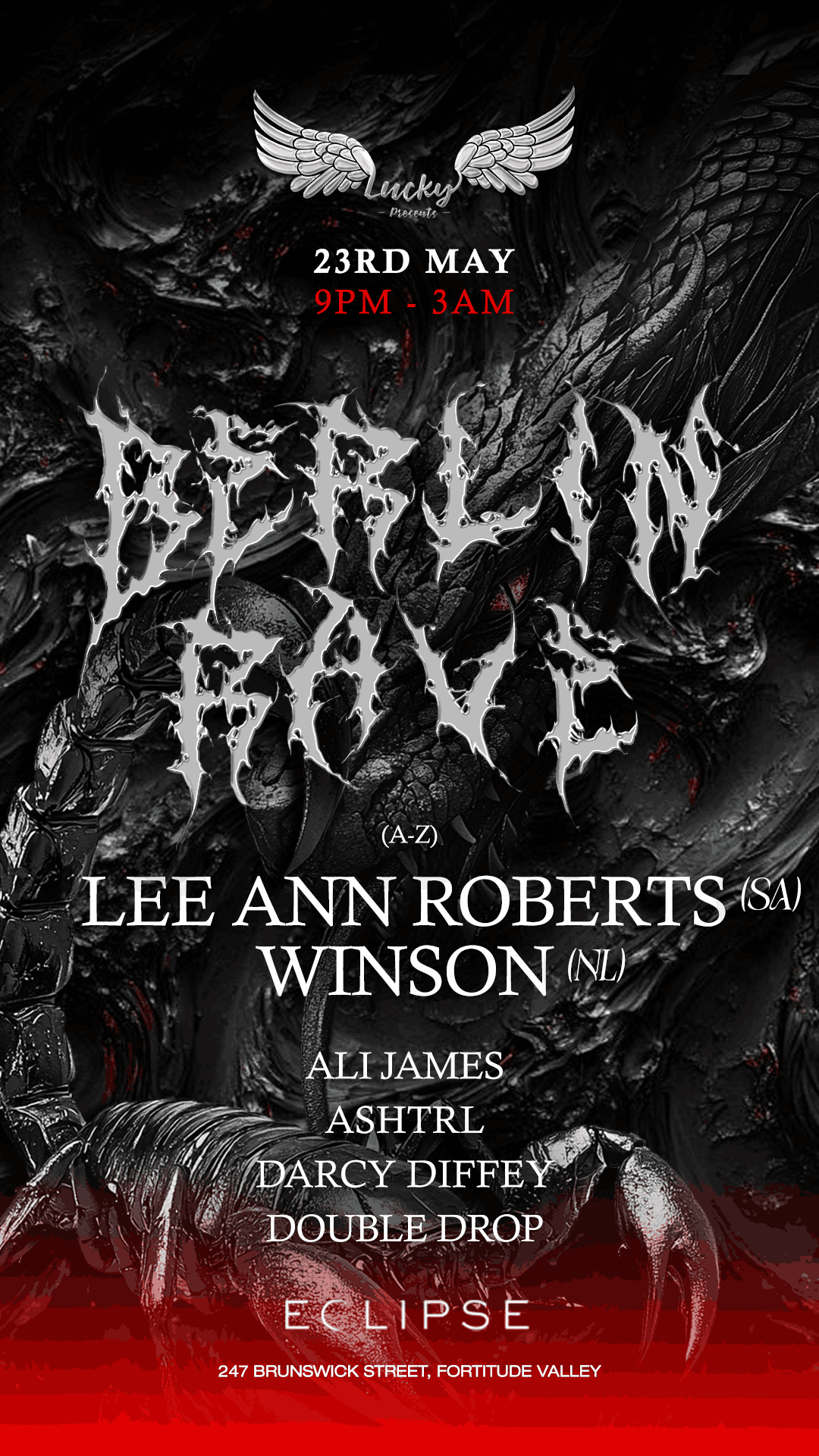BERLIN RAVE (BRISBANE) ft Lee Ann Roberts (SA) & WINSON (NL) at TBA ...