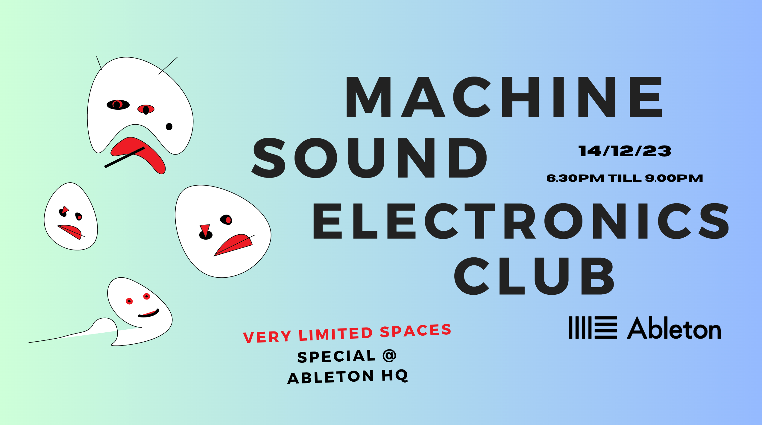 Machine Sound Electronics Club 3 - フライヤー表