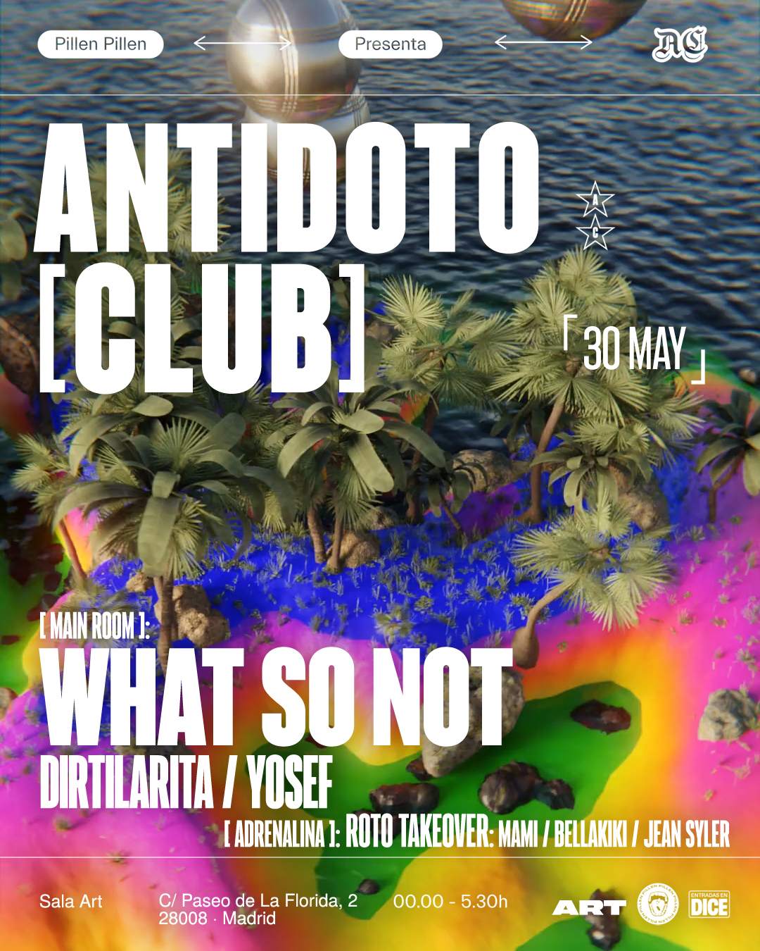 Antídoto Club: What So Not - Página frontal