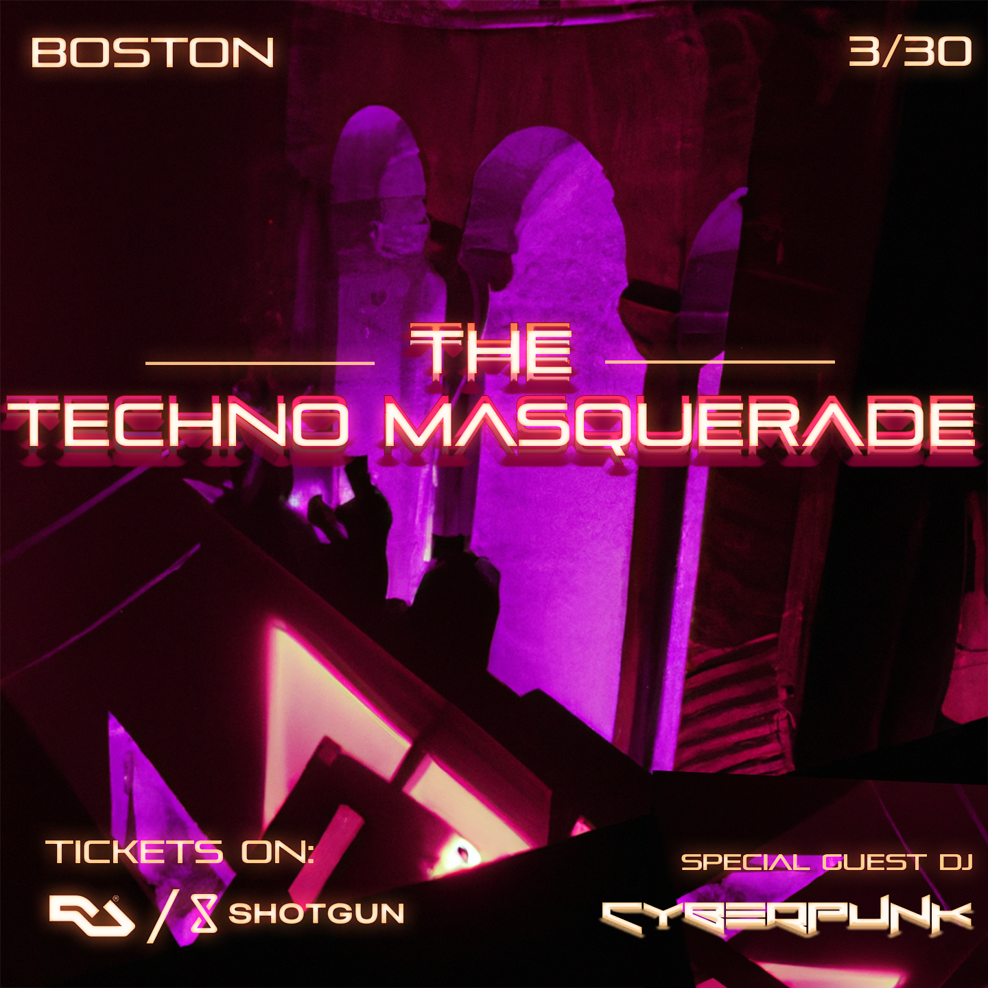 The Techno Masquerade (Rave) at Union Tavern, Boston