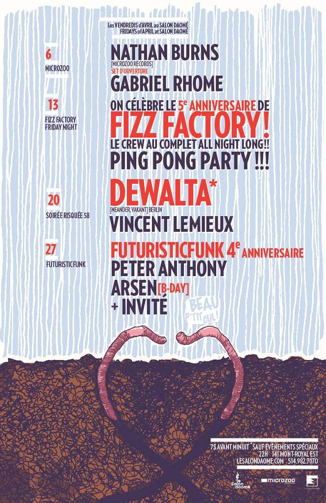 Fizz Factory Friday Night 5th Anniversary with the Fizz Crew - フライヤー表