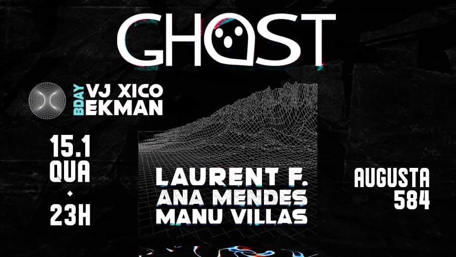 Ghost #91 - Laurent F. - Ana Mendes - Manu Villas - フライヤー表