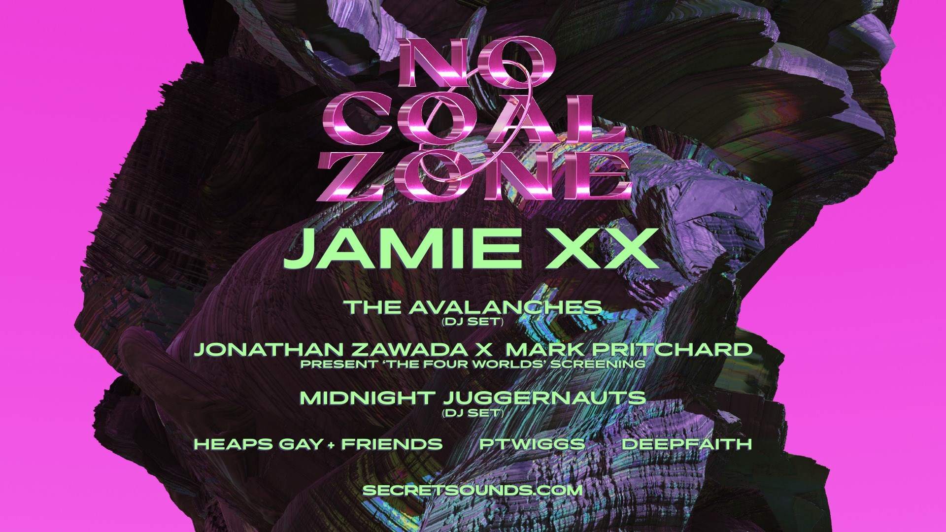 Jamie xx - No Coal Zone - フライヤー表