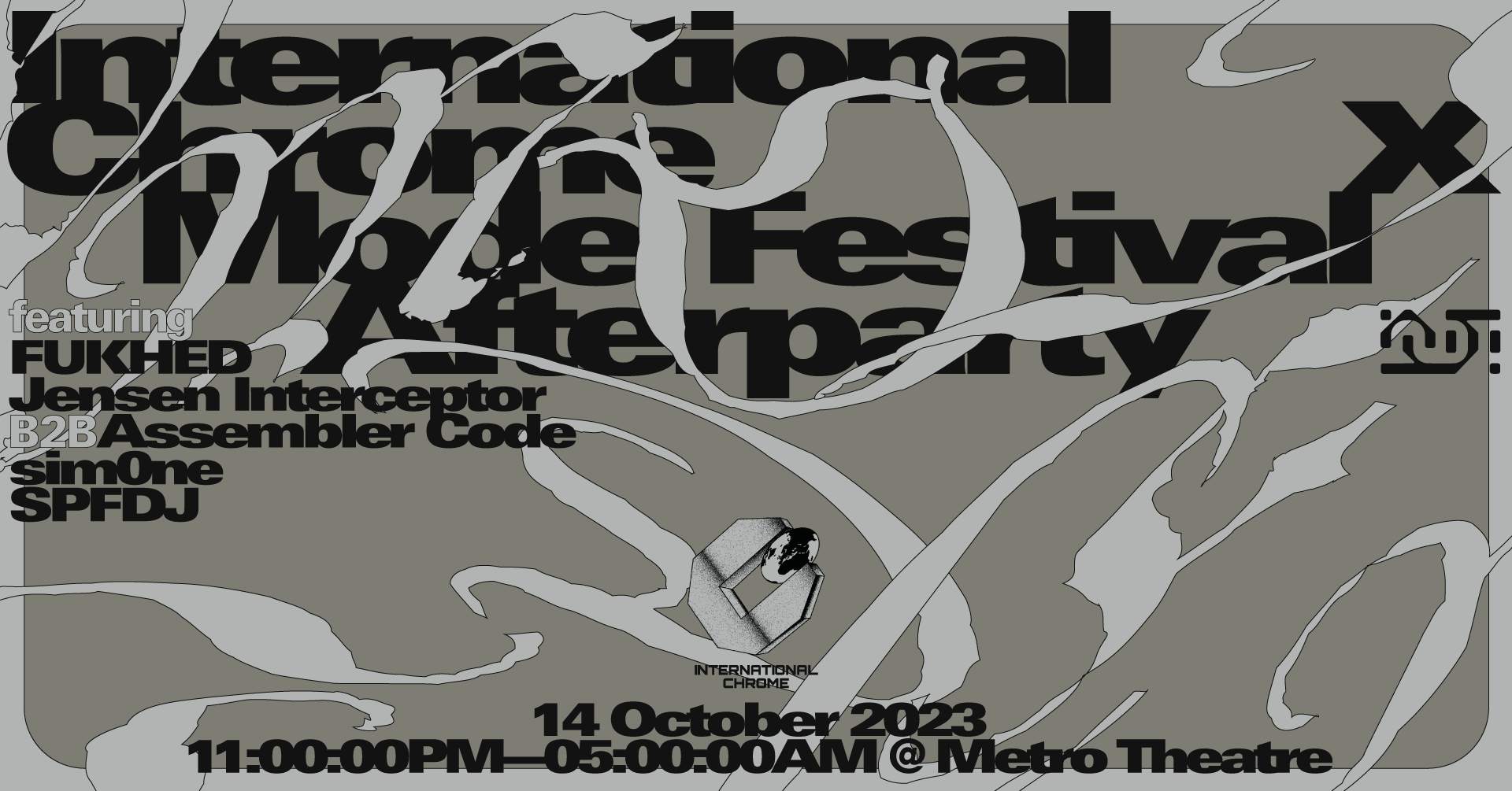Mode Festival After Party X International Chrome - フライヤー表