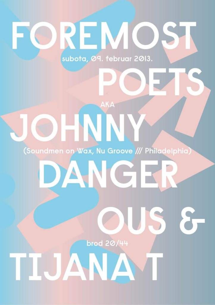 Foremost Poets aka Johnny Dangerous  - フライヤー表