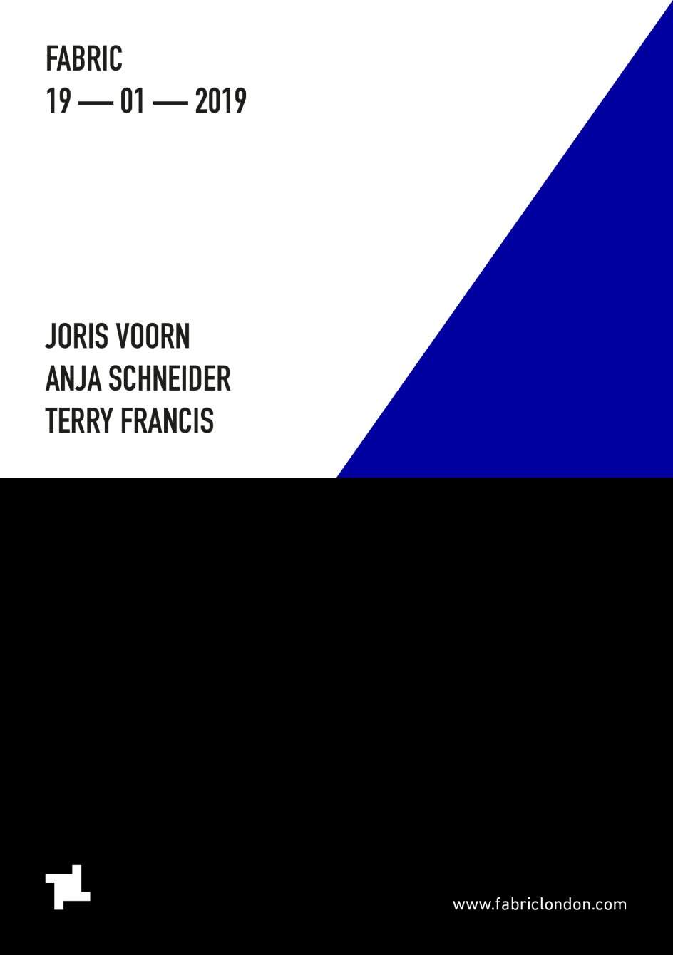 fabric: Joris Voorn, Anja Schneider & Terry Francis - Página trasera