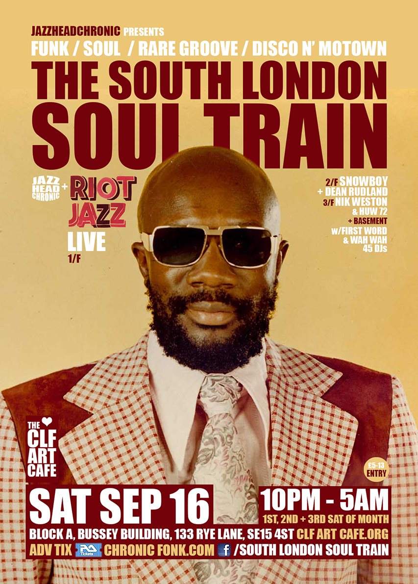 The South London Soul Train Chic & Salsoul Disco Special - More on 3 Floors - フライヤー裏