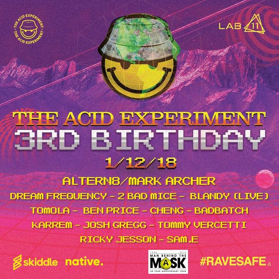 The Acid Experiment 3rd Birthday - Página frontal