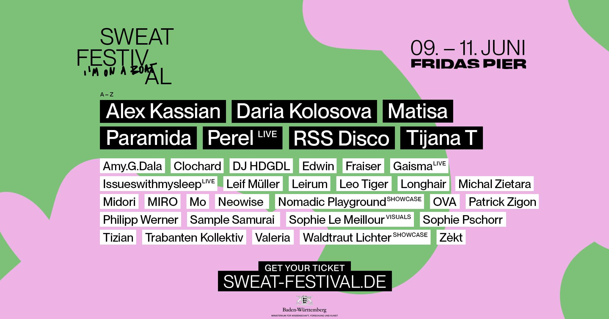 Sweat Festival  x Fridas Pier - フライヤー表