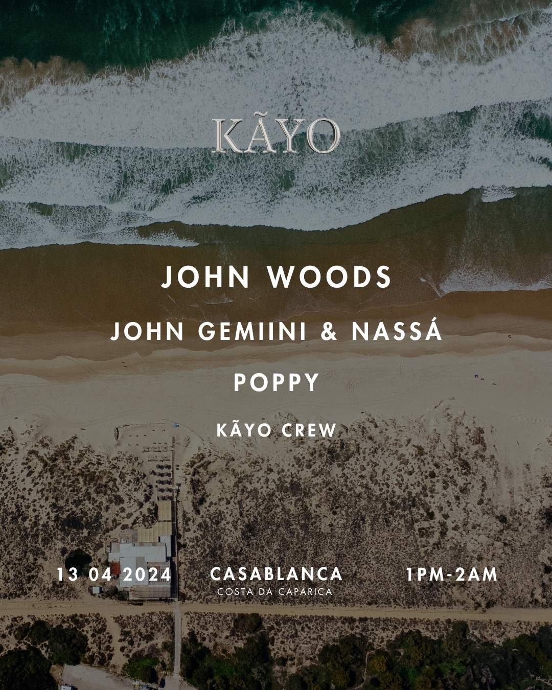KÃYO at Casablanca: John Woods // John Gemiini & Nassá // Poppy - Página frontal