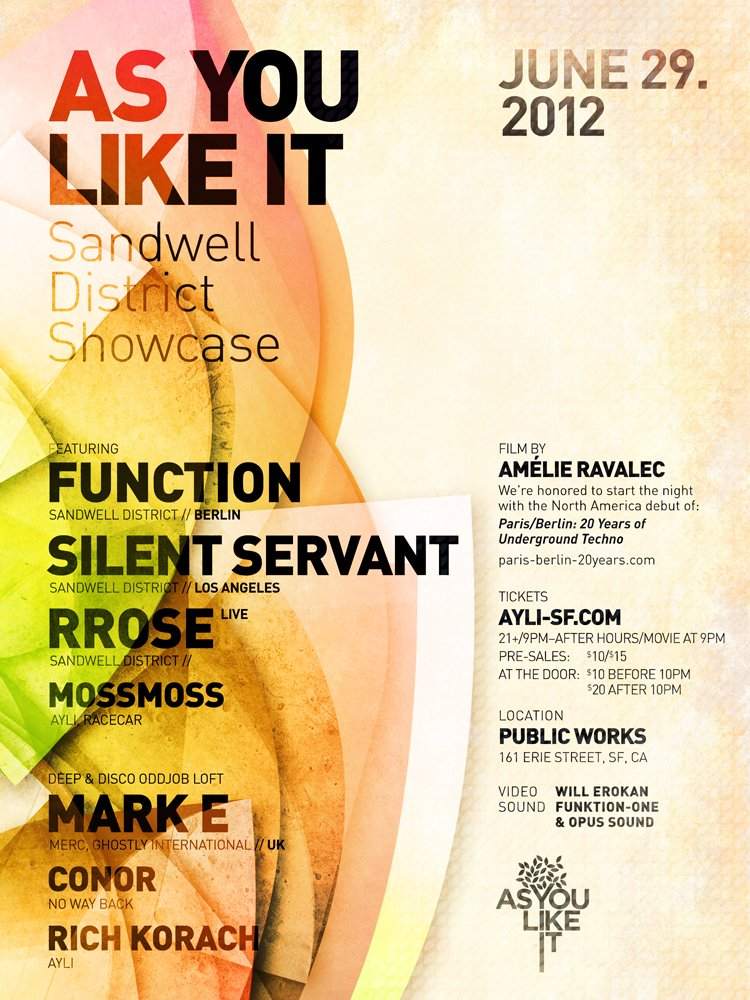 As You Like It presents a 'Sandwell District Showcase - Página frontal