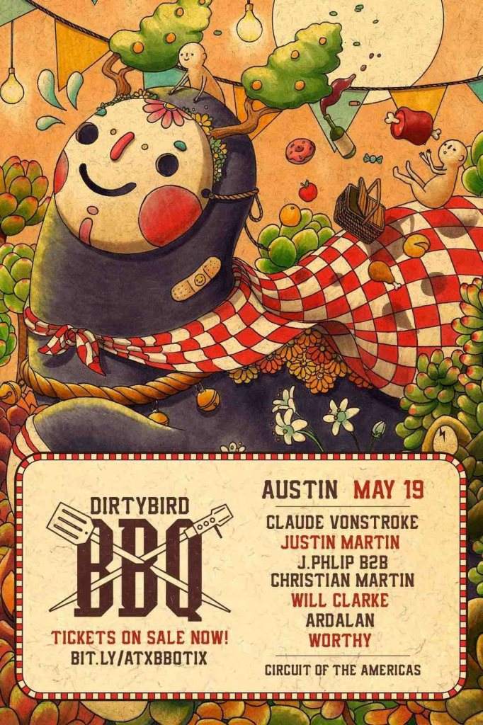 Dirtybird BBQ: Austin - フライヤー表