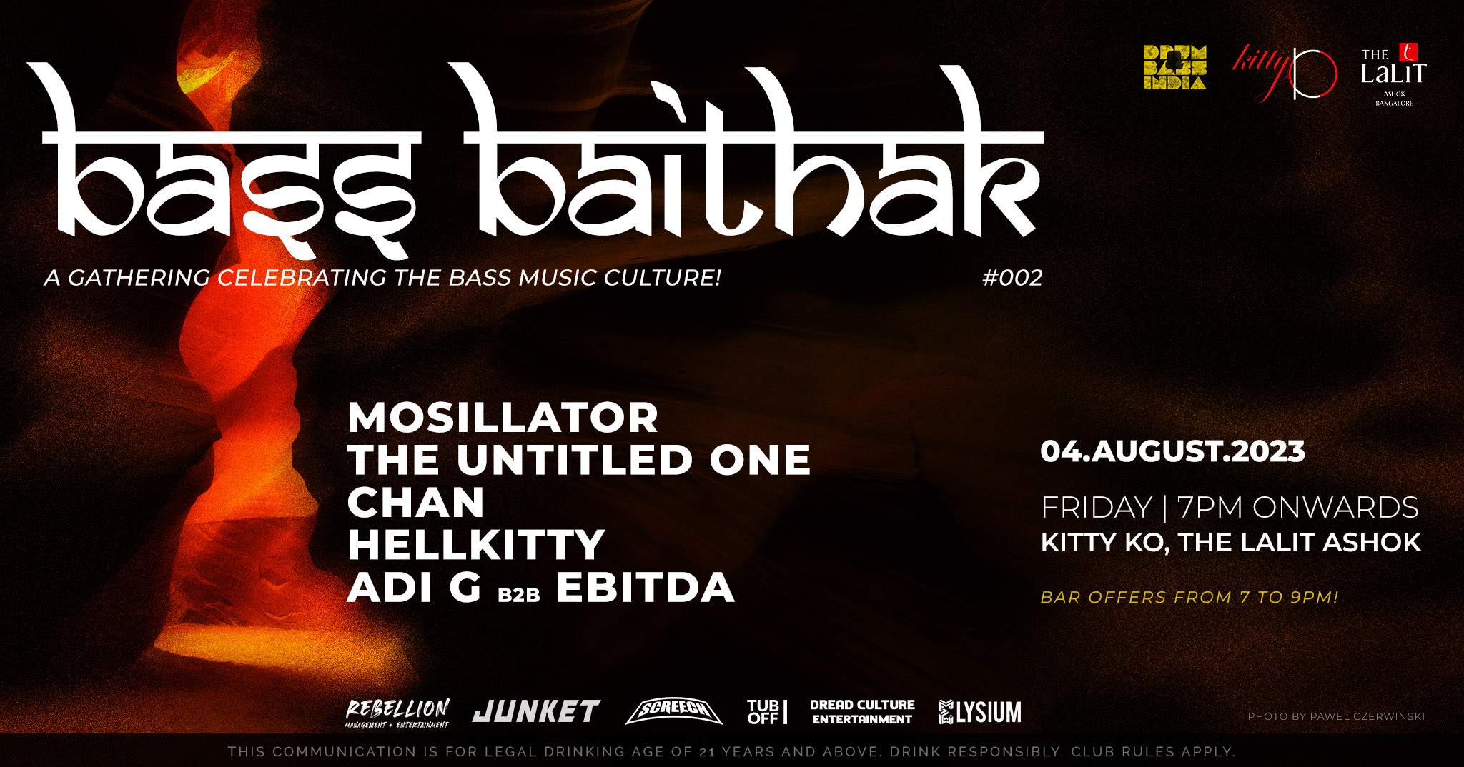 Drum and Bass India x Kitty Ko presents - Bass Baithak 002 feat. Mosillator & More - フライヤー表