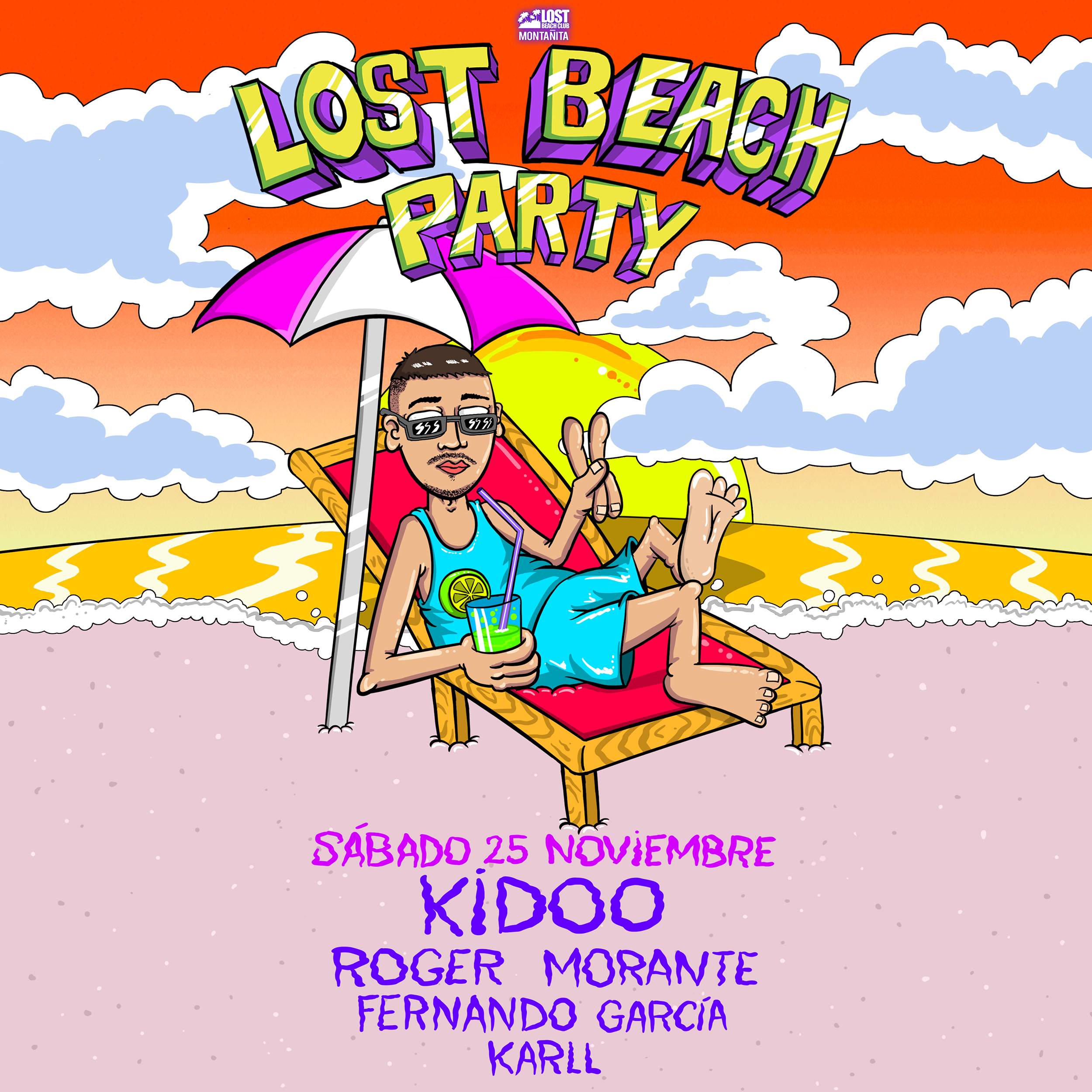 Lost Beach Party feat. Kidoo - Página frontal