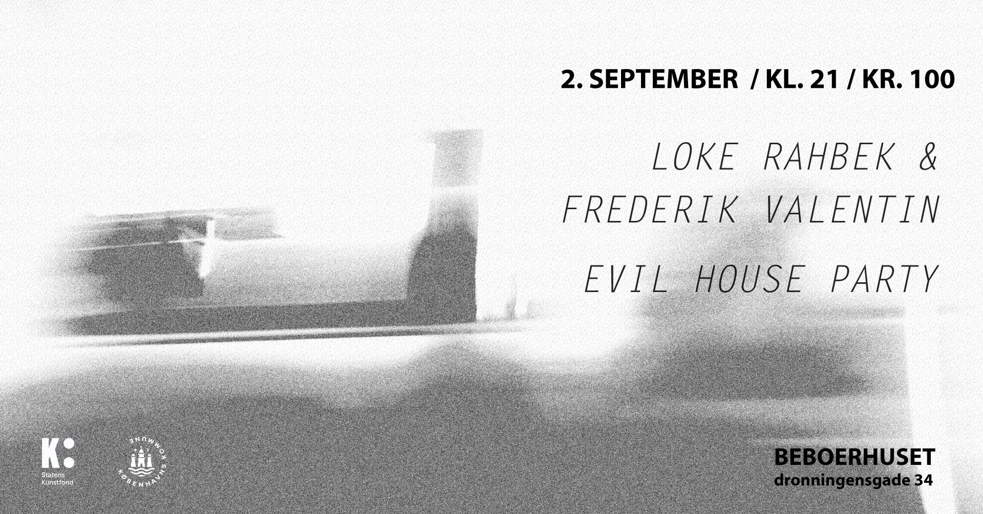 Loke Rahbek & Frederik Valentin // Evil House Party - Página frontal