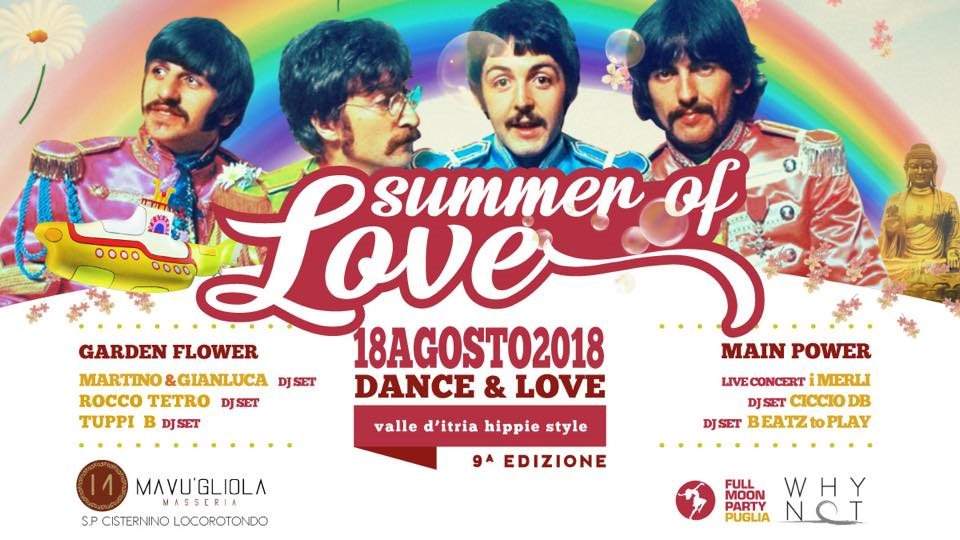 Summer of Love Party - 9° Edizione - フライヤー表
