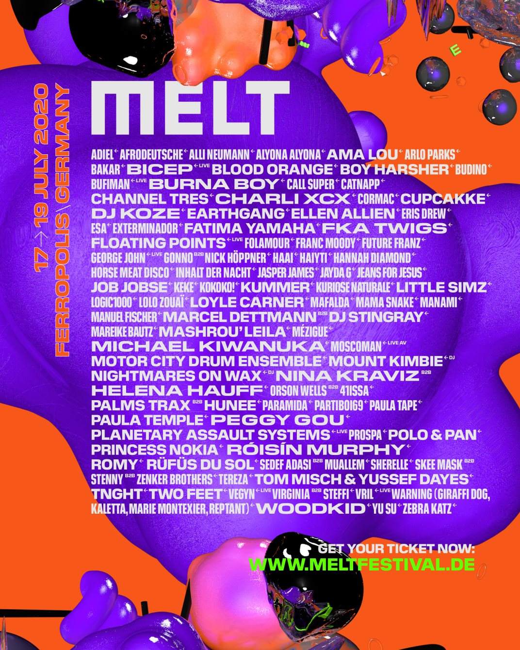 (Cancelled) Melt Festival 2020 - フライヤー表