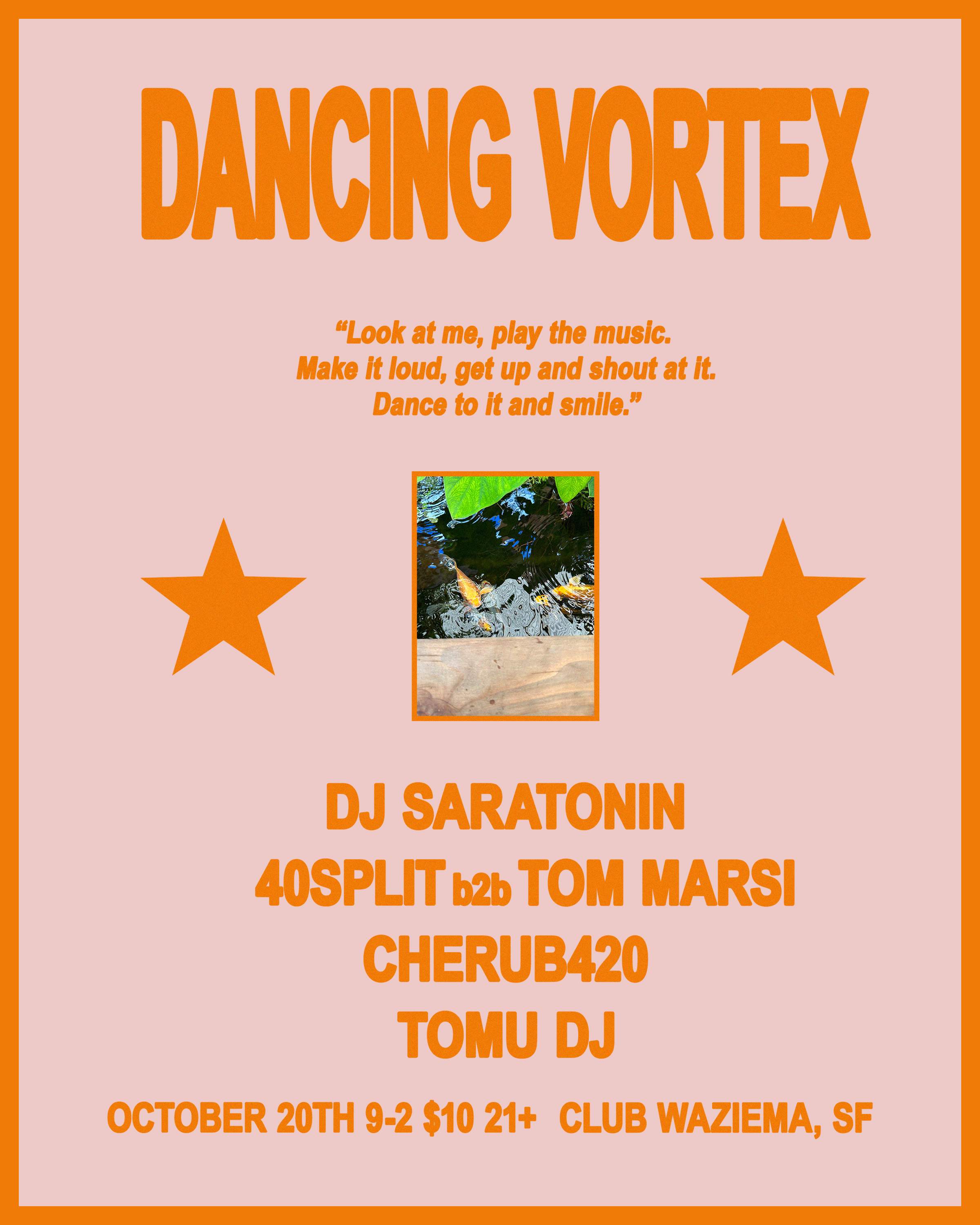 DANCING VORTEX WITH 40Split, Tom Marsi, Tomu DJ, Cherub420 & DJ Saratonin - Página trasera