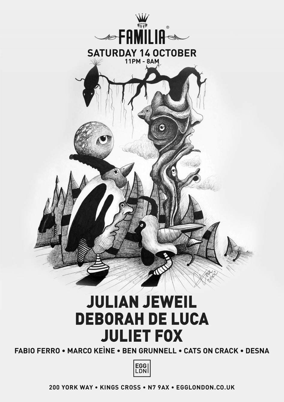 Familia: Julian Jeweil, Deborah de Luca, Juliet Fox - Página frontal