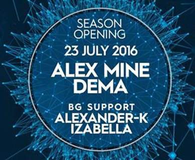 Summer Vibes 2016 Season Opening - Alaex Mine & Dema - フライヤー表