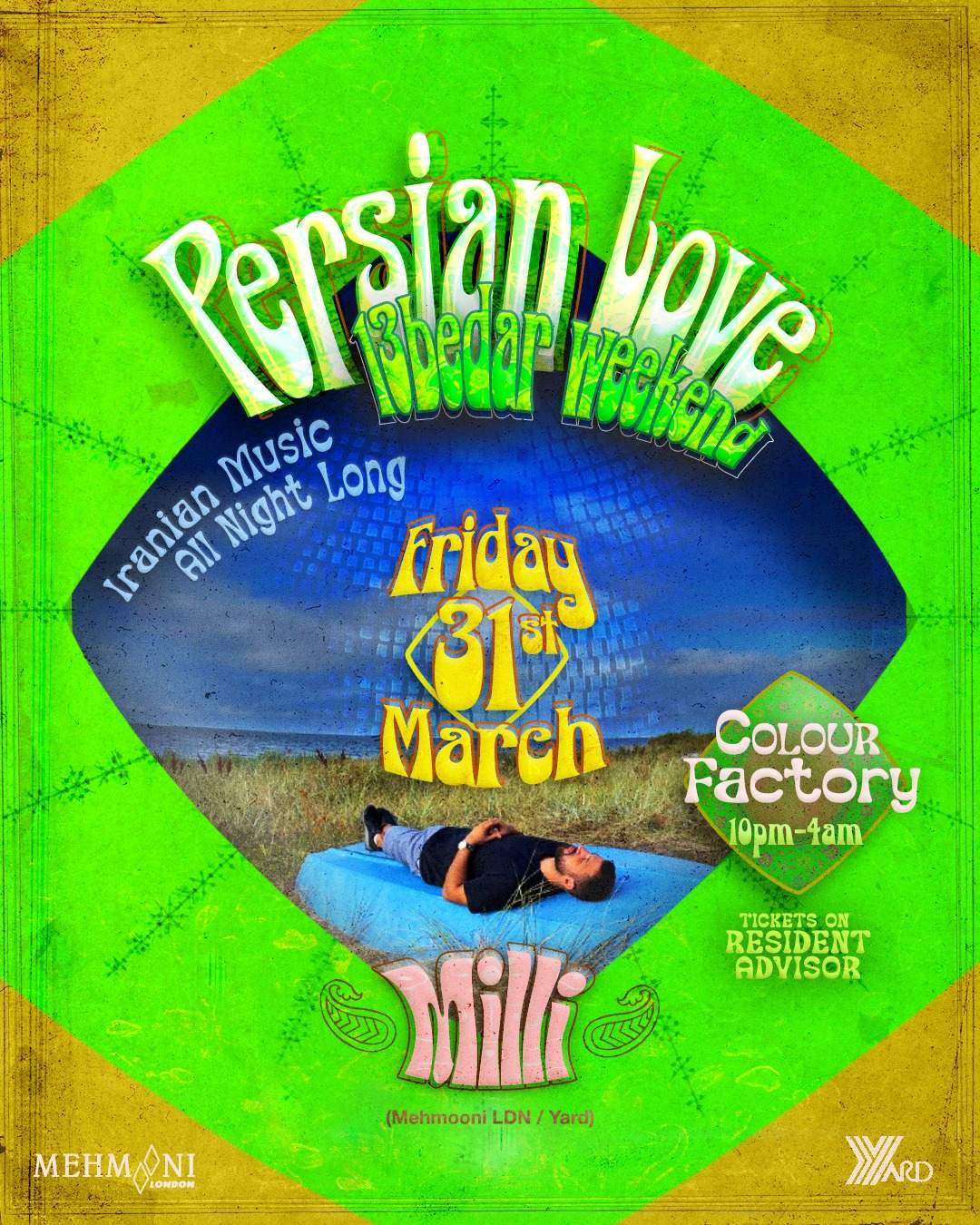Persian Love: 13 Bedar with DJ Milli (Mehmooni London) 6hr Iranian Music ANL - Página frontal