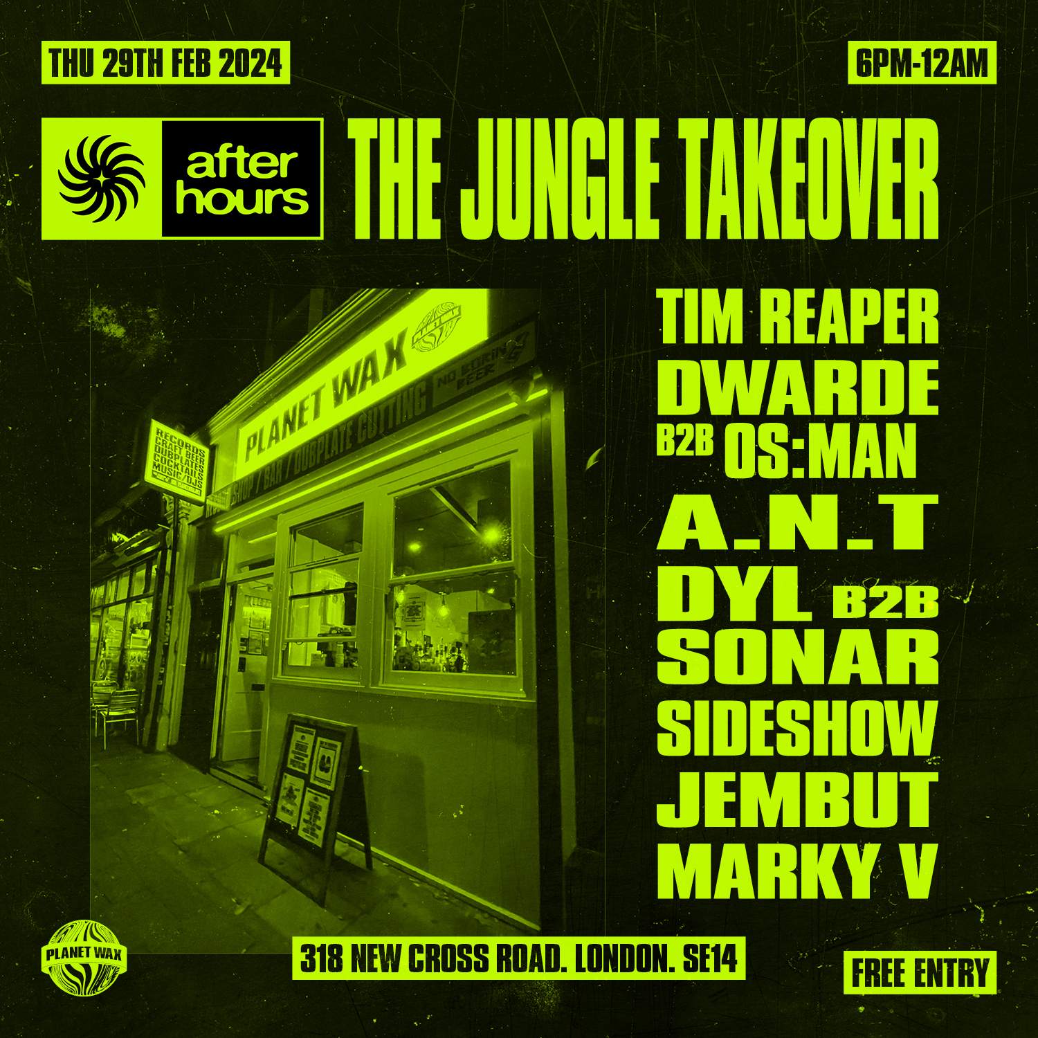 After Hours Jungle Takeover - フライヤー表