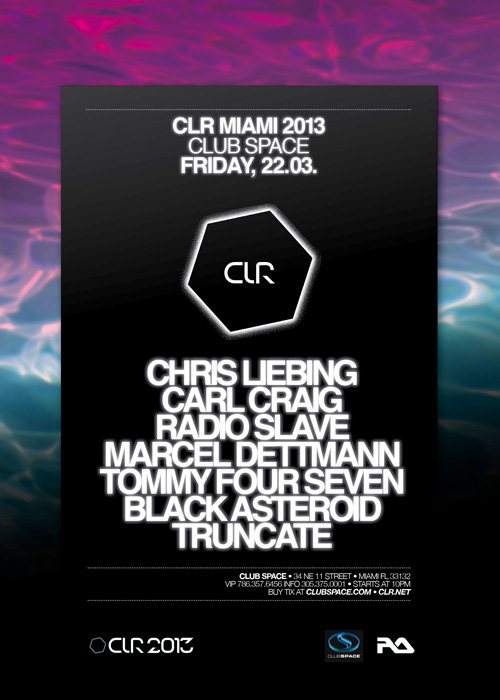CLR Miami with Chris Liebing, Carl Craig, Radio Slave, Marcell Dettmann (Main Room) - Página frontal