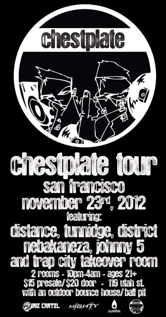 Chestplate Tour: Distance-Tunnidge-District & Trap City-2 Rooms til 4am - Página frontal