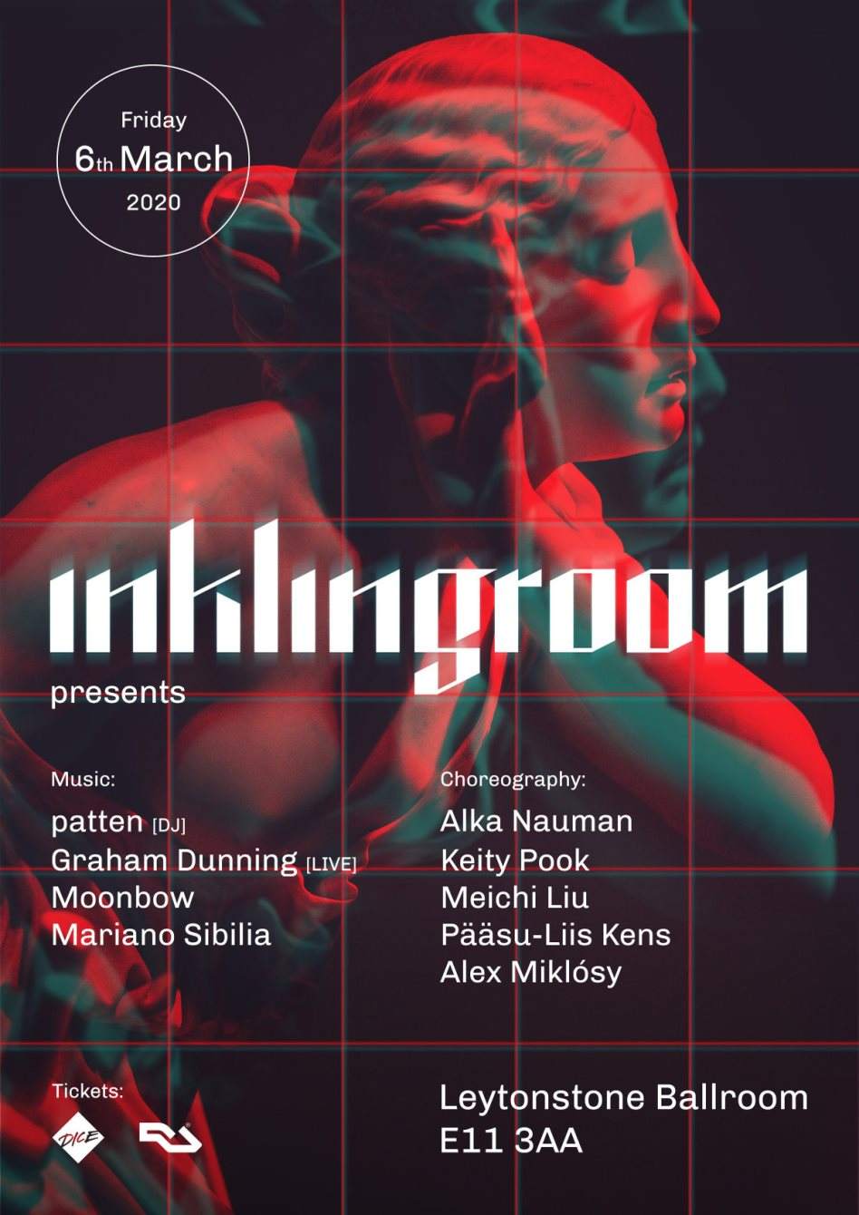 inklingroom presents: patten (DJ), Graham Dunning (Live), Moonbow (DJ) & More - Página trasera