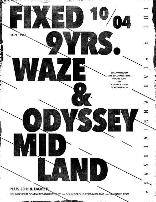 Fixed 9th Anniversary with Waze & Odyssey + Midland - Página frontal