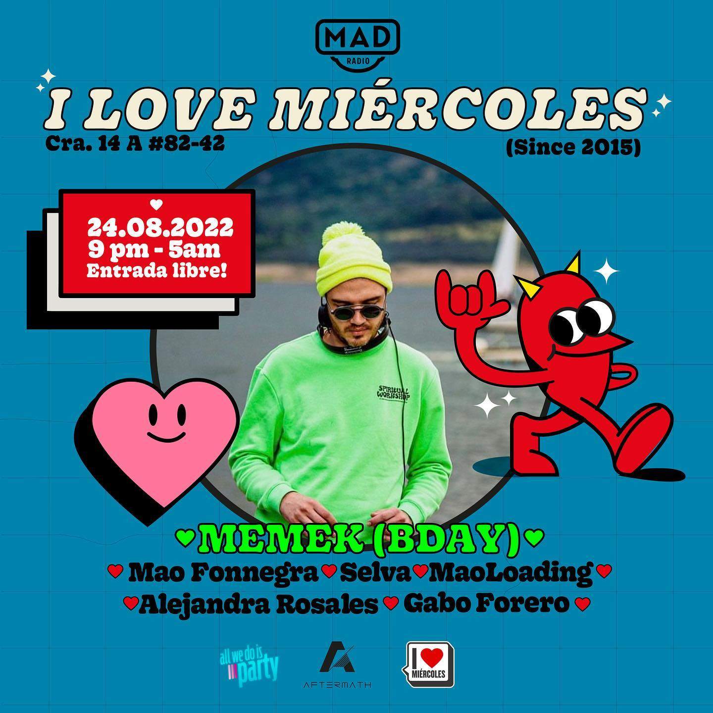 I Love Miercoles at Mad Radio Bogotá, Bogotá