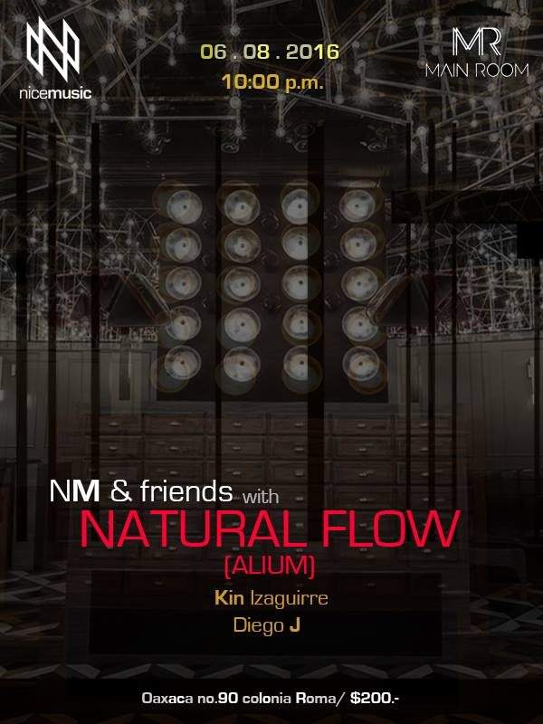 Nice Music & Friends with Natural Flow - フライヤー裏
