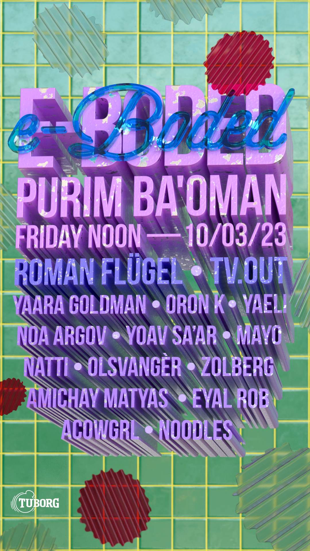 E-Boded Purim Ba'oman & After at Collabo - Página frontal