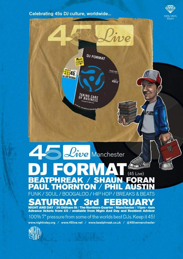 DJ Format 45 Live Manchester - フライヤー表