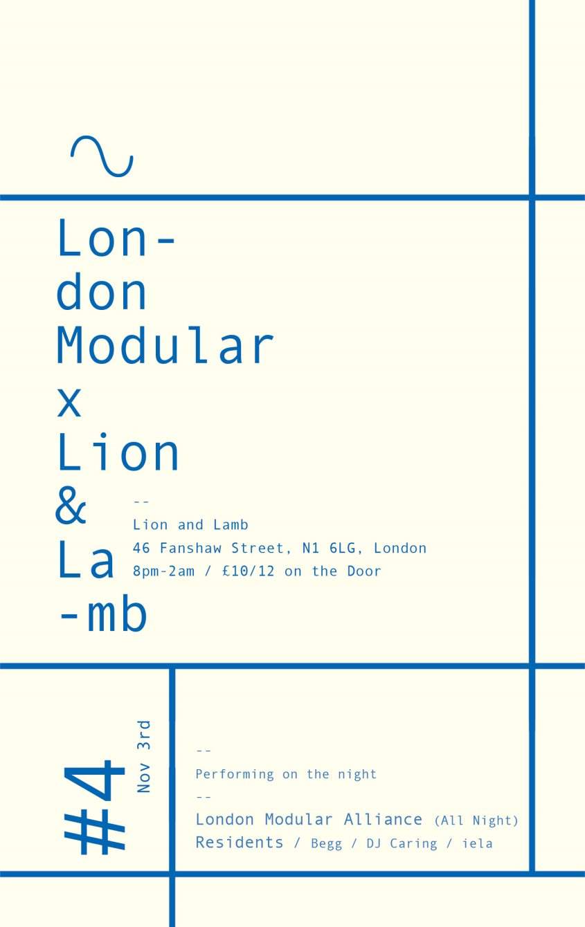 London Modular X Lion and Lamb #4 London Modular All Night Long - Página frontal