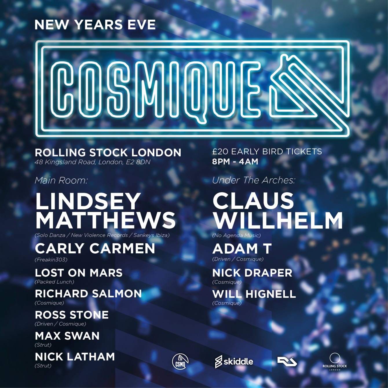 Cosmique New Years EVE - フライヤー表