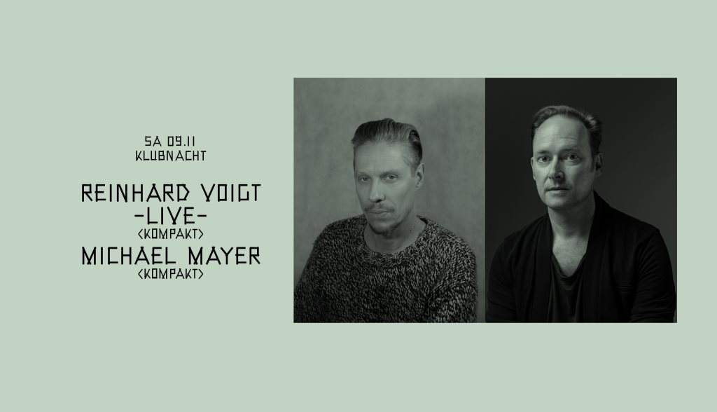 Klubnacht with Reinhard Voigt -Live- & Michael Mayer - フライヤー表