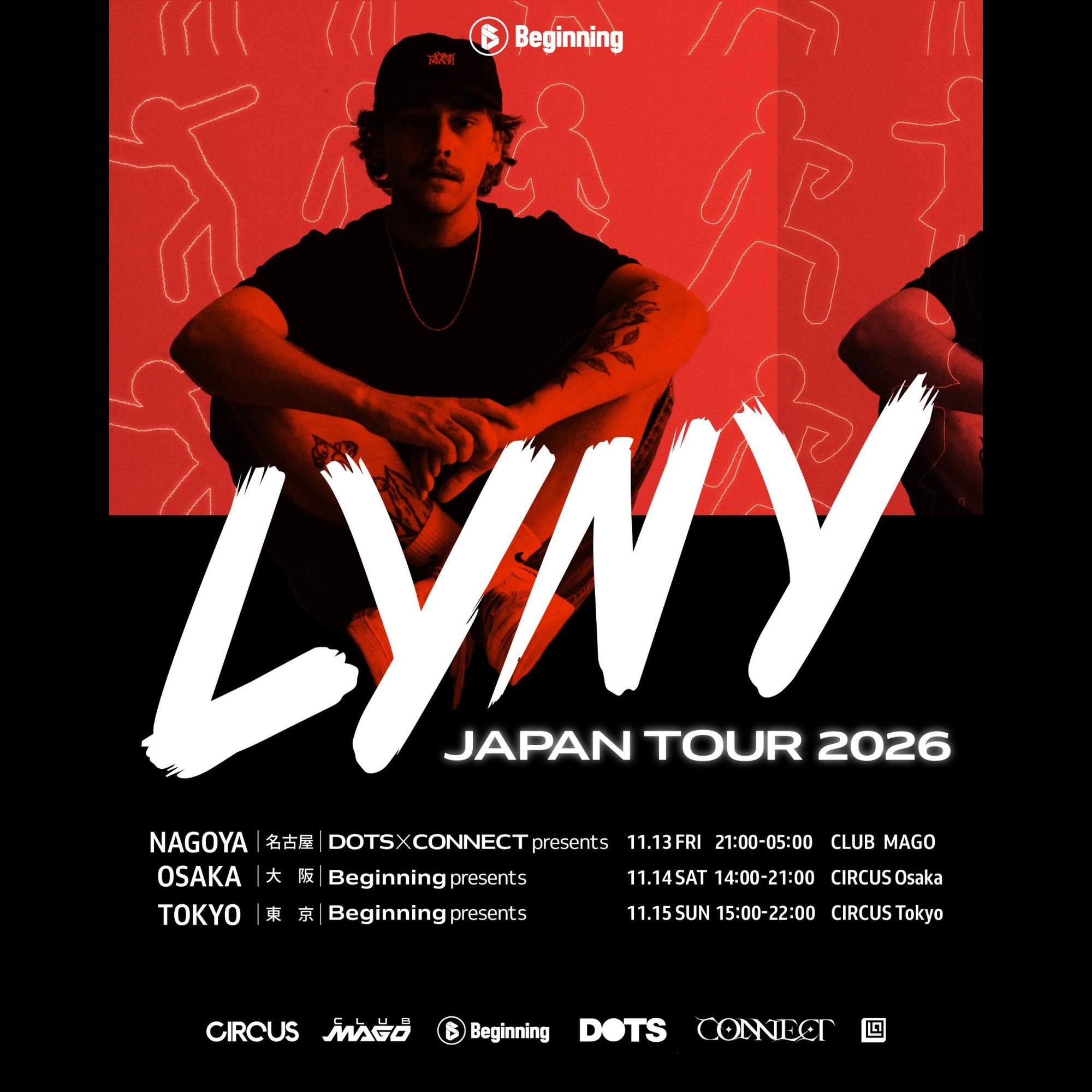 CONNECT presents. LYNY supported by DOTS at Mago, 中部